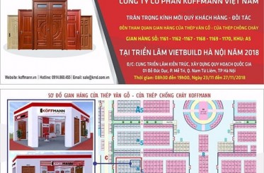 Thư mời tham dự triển lãm Vietbuild Hà Nội tháng 11/2018