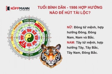 Tuổi Bính Dần 1986 hợp hướng nào? Cách chọn hướng nhà tốt nhất