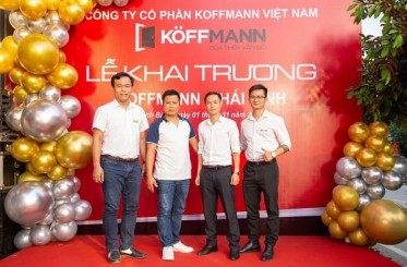 Khai trương đại lý cửa thép vân gỗ Koffmann Thái Bình - Ninh Bình 