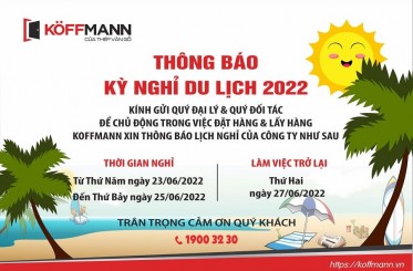 Công ty cổ phần Koffmann Việt Nam thông báo nghỉ du lịch hè 2022