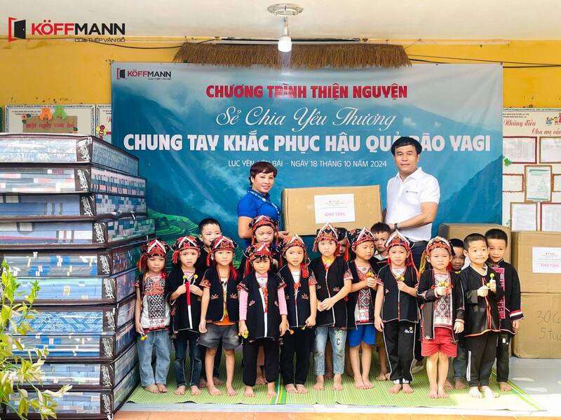 Koffmann Việt Nam cùng hệ thống Đại lý trên toàn quốc chung tay khắc phục hậu quả sau bão Yagi