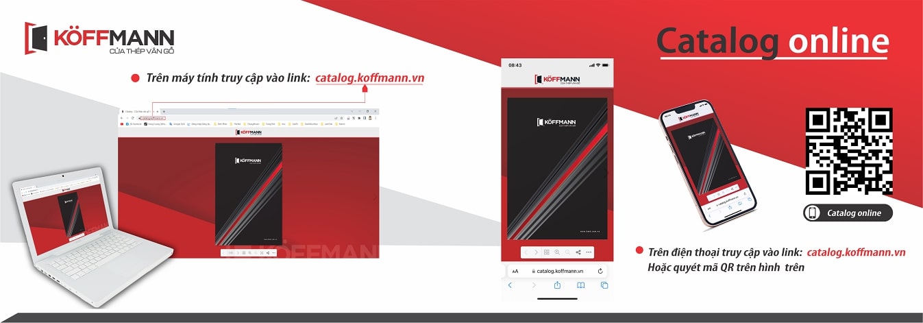 Cataloge Cửa Thép Vân Gỗ Koffmann