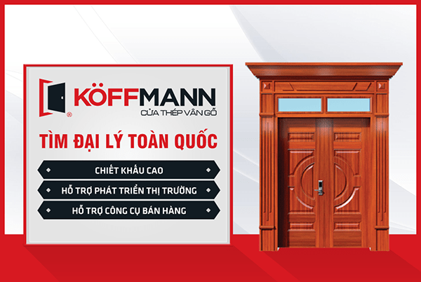 Đại lý phân phối cửa thép vân gỗ Koffmann tại Nam Định