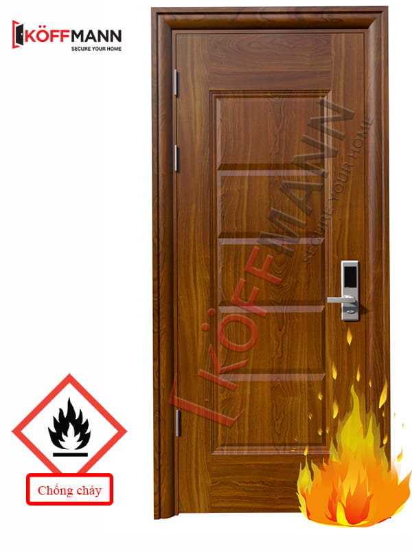 Cửa thép vân gỗ chống cháy đảm bảo an toàn cho gia đình bạn