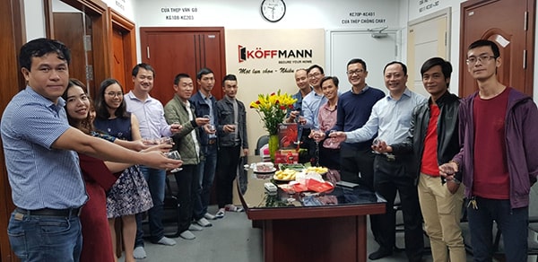 Không khí khai xuân đầu năm Kỷ Hợi 2019 của công ty cổ phần Koffmann Việt Nam