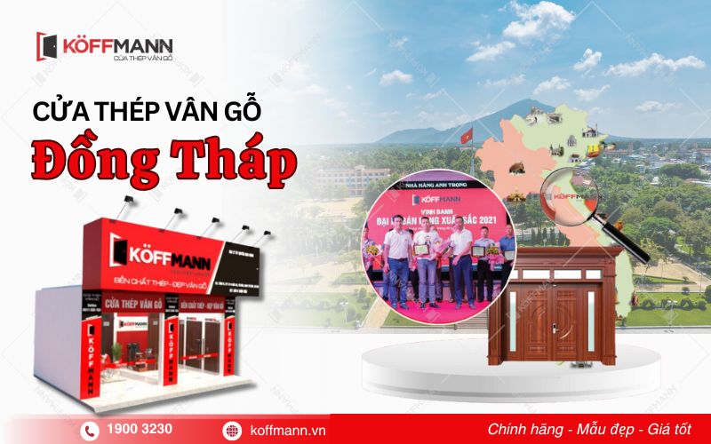 Địa chỉ mua cửa thép vân gỗ tại Đồng Tháp đáng tin cậy nhất