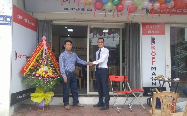 Koffmann khai trương đại lý cửa thép vân gỗ tại Bắc Ninh