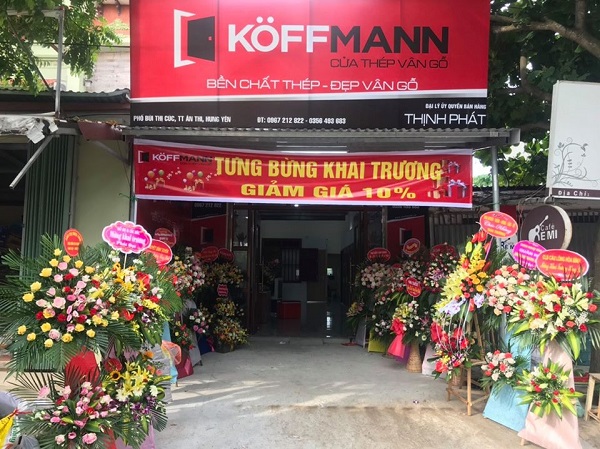 Koffmann khai trương cửa thép vân gỗ Thịnh Phát - Hưng Yên