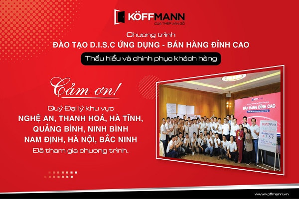 Koffmann tổ chức chương trình đào tạo DISC lần 1 tại Hà Nội