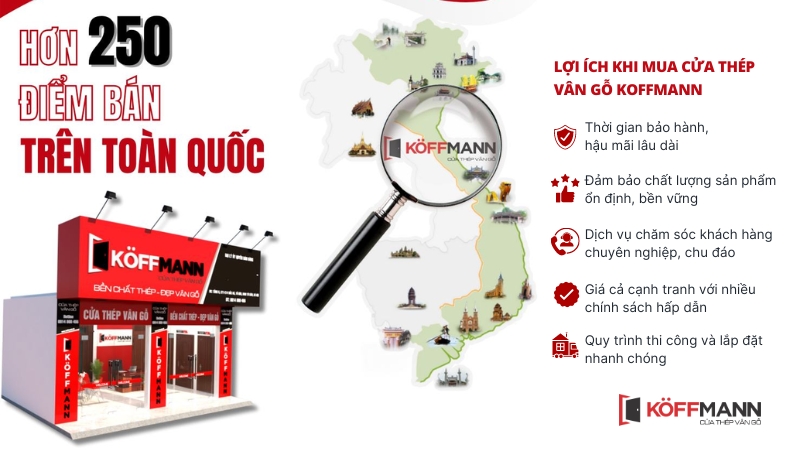 Koffmann với hơn 250 điểm bàn trên toàn quốc luôn nhận được sự quan tâm của khách hàng