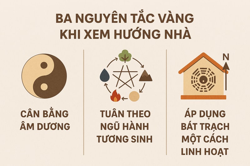 Ứng dụng nguyên lý âm dương khi xem hướng nhà