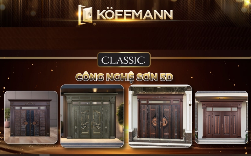 Cửa thép Classic ra đời khẳng định vị thế dẫn đầu thị trường của Koffmann