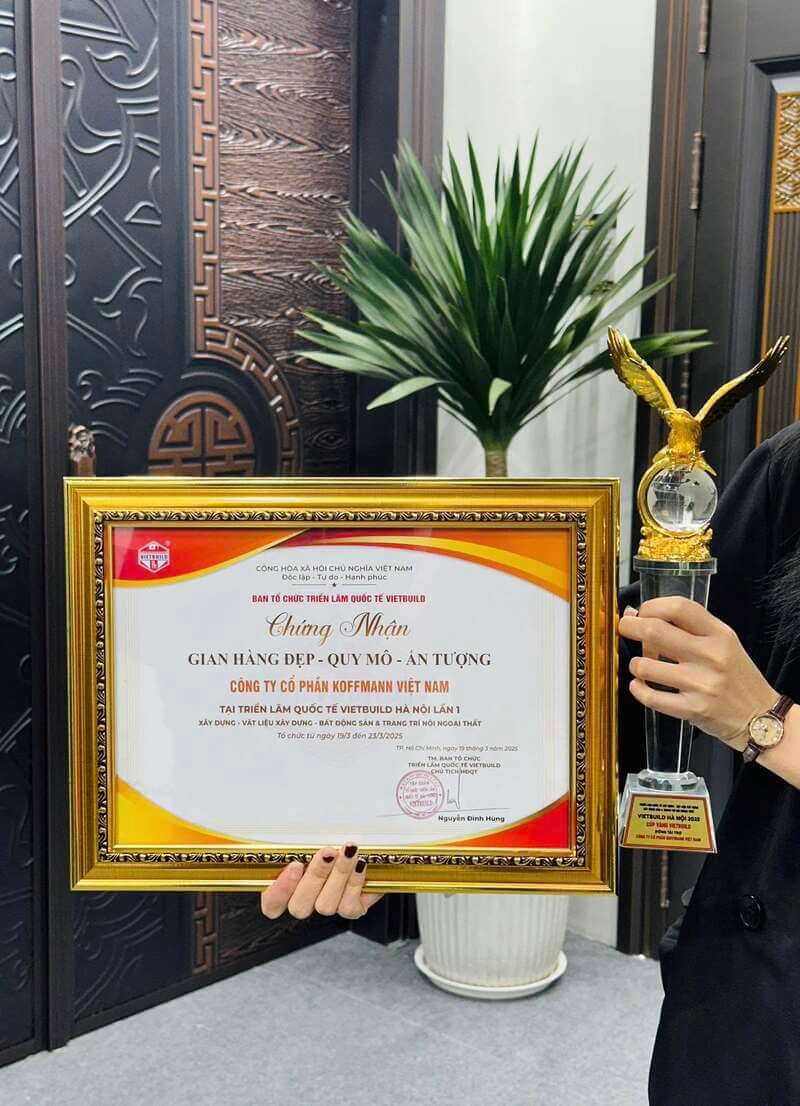 Koffmann vinh dự nhận giải thưởng “Gian hàng quy mô - Thiết kế đẹp và ấn tượng”