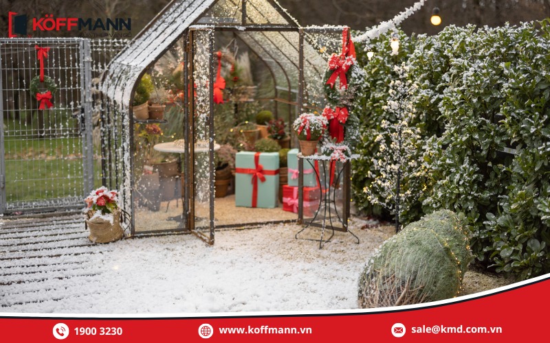 Cách trang trí Giáng Sinh Noel đơn giản tại nhà cho sân vườn