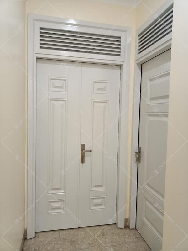 mẫu cửa đi 2 cánh màu trắng