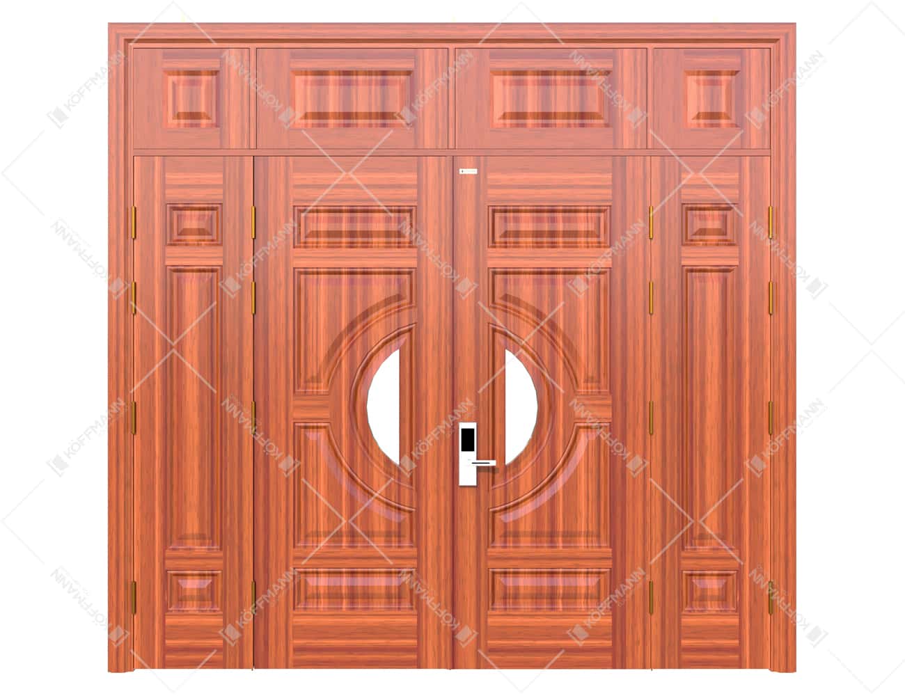 Cửa thép vân gỗ KG-41.01.03A-4PV-1
