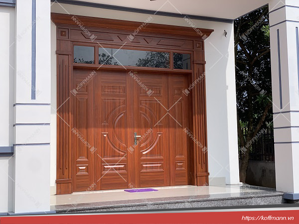 cửa thép vân gỗ Luxury KL-41.01.03-4TK đẹp