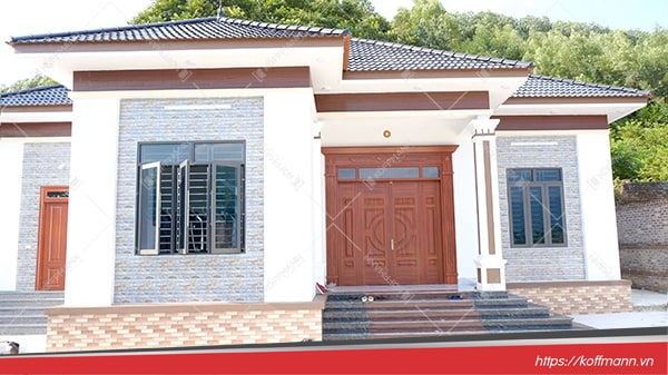 cánh cửa cửa thép vân gỗ Luxury KL-41.01.03-4TK