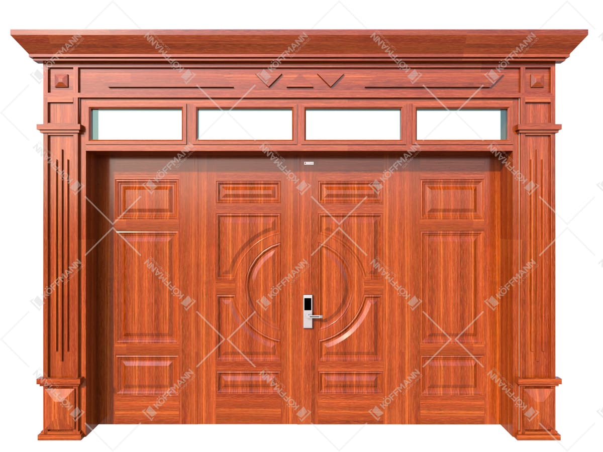 Cửa thép vân gỗ Luxury KL-42.01.03-4TK