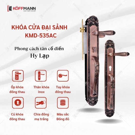 KHÓA CỬA ĐẠI SÁNH KMD-535AC