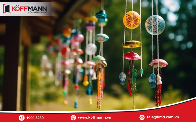 Các khu vực không nên treo chuông gió