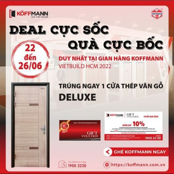 Koffmann tại triển lãm Quốc tế VIETBUILD TP HCM 2022