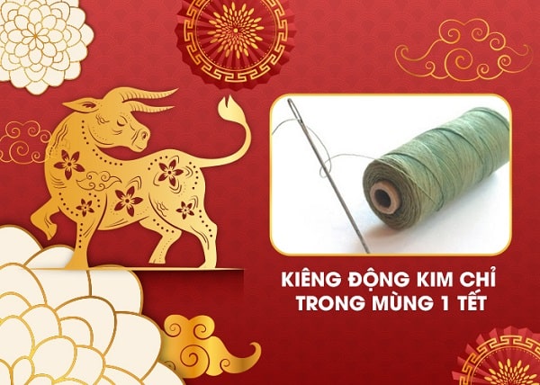 không sử dụng kim chỉ ngày Tết