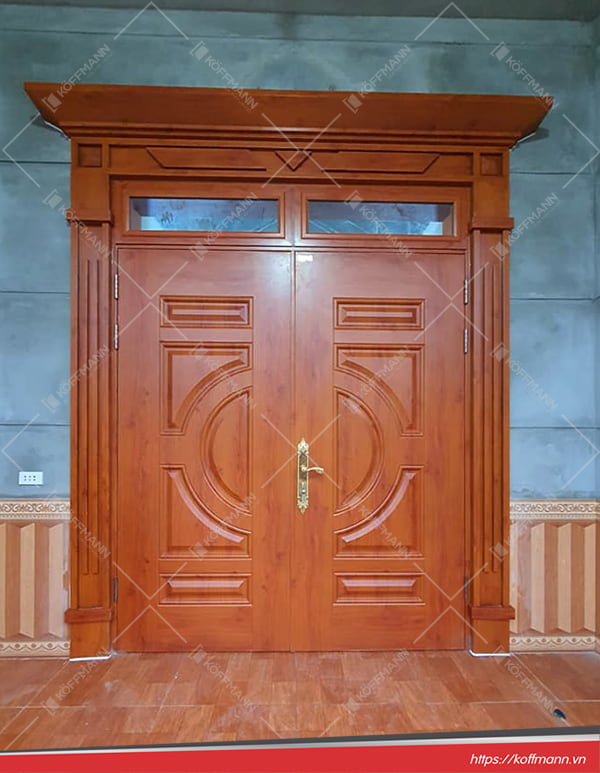 cửa thép vân gỗ Luxury KL-22.01-2TK