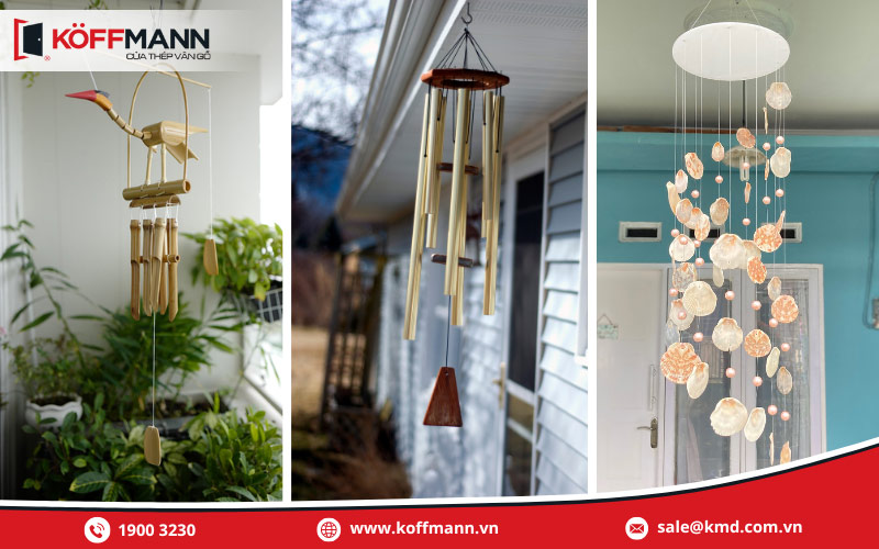 Vị trí treo chuông gió