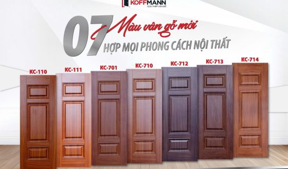 Koffmann ra mắt 7 màu vân gỗ mới 2025