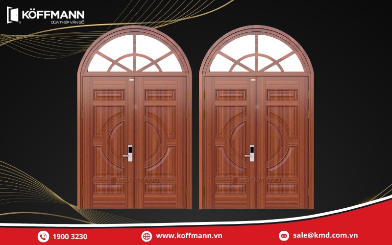 Cửa thép vân gỗ KGV-22.01.01