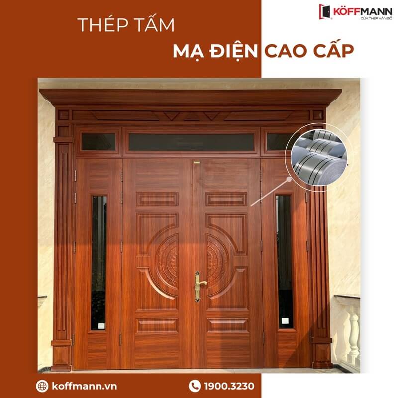 Thép mạ điện và công nghệ vân gỗ độc quyền