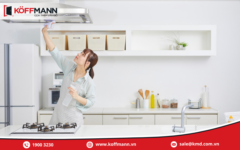 Dọn dẹp không gian nhà bếp