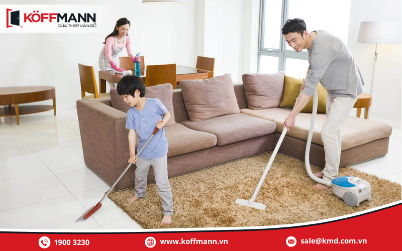 Lên danh sách từng khu vực cần dọn