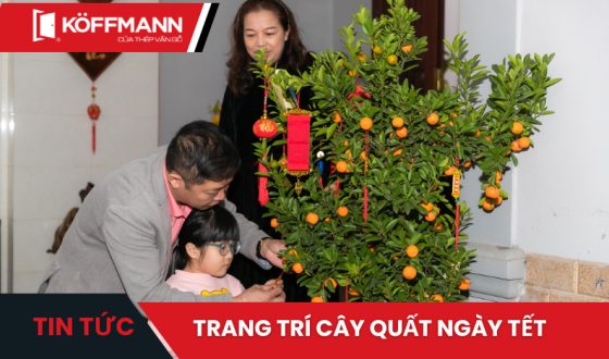 Cách trang trí cây quất ngày Tết